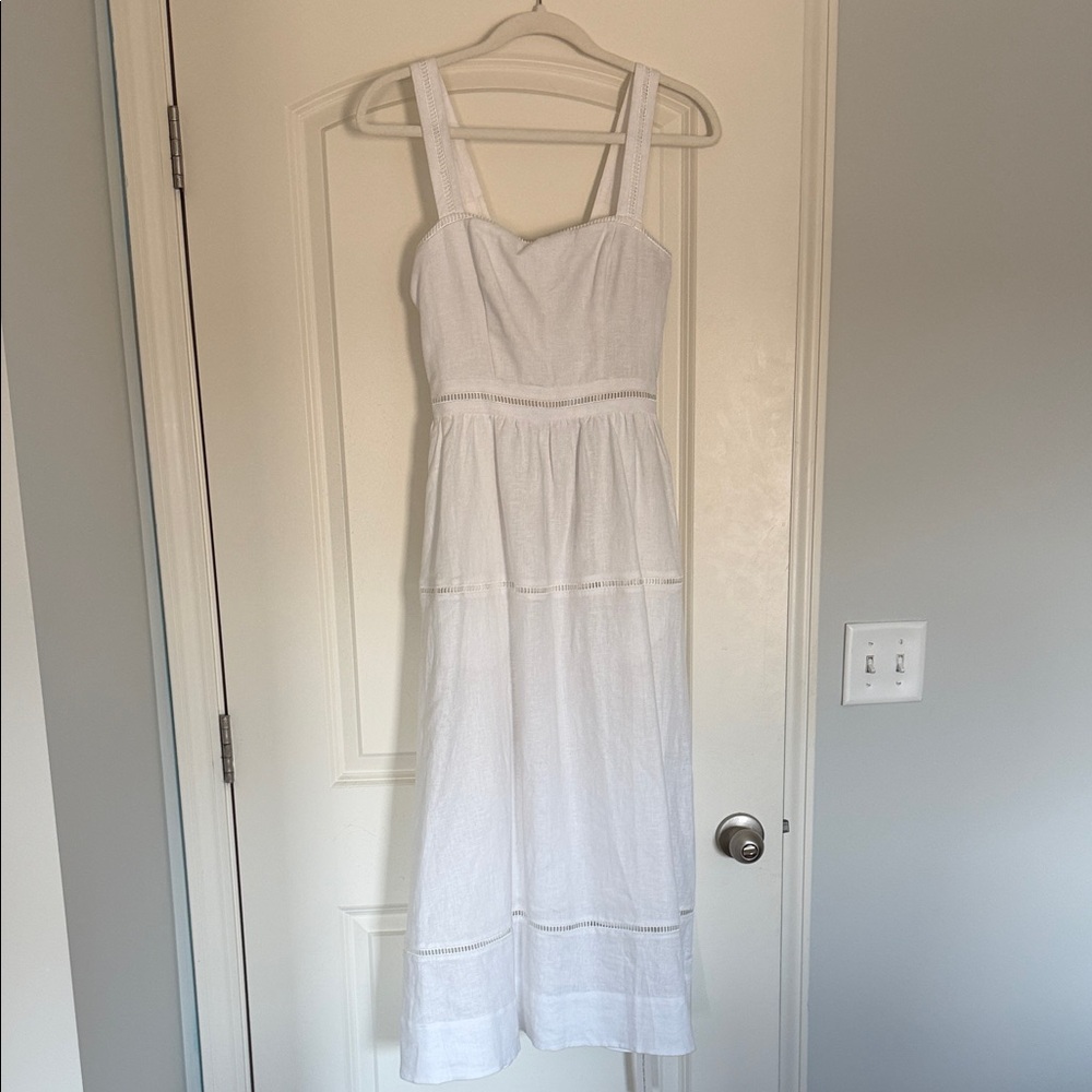 Reformation White Midi Dress